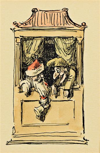 WARREN CHAPPELL (1904-1991) Santa and Punch.